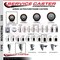 Service Caster 3'' SS Maroon Poly Swivel 1-5/8'' Expanding Stem Caster Set 2 Total Lock Brakes, 4PK SCC-SSEXTTL20S314-PPUB-MRN-2-S-2-158 - alternate 3